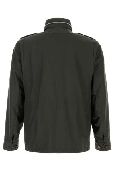 Moorer Denver Jacket With Buttoned Cuffs And Epaulettes