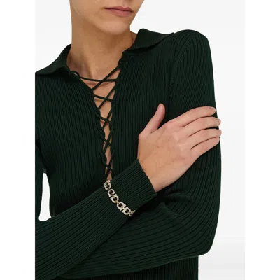 Ferragamo Crystal Chain Link Bracelet