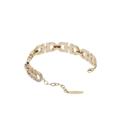 Ferragamo Crystal Chain Link Bracelet