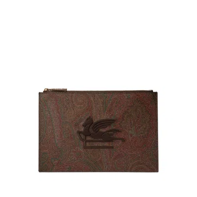 Etro Brown Clutch Bags