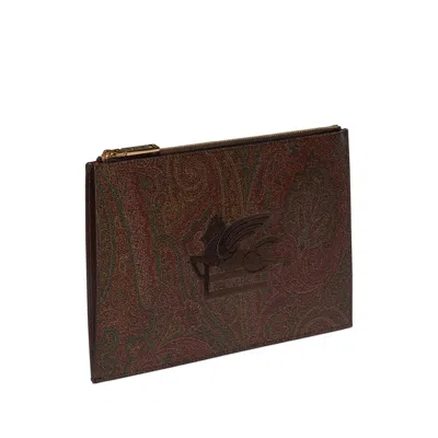 Etro Brown Clutch Bags