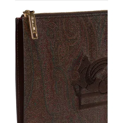 Etro Brown Clutch Bags