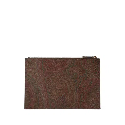 Etro Brown Clutch Bags