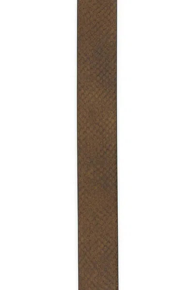 Tom Ford Men Brown Leather Reversible Belt