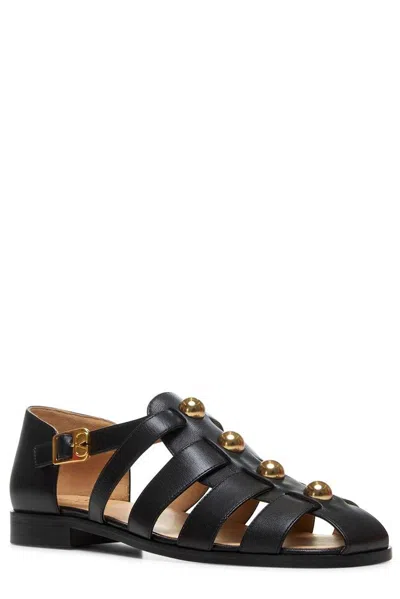 Valentino Studshield Fisherman Sandals In Calf Leather