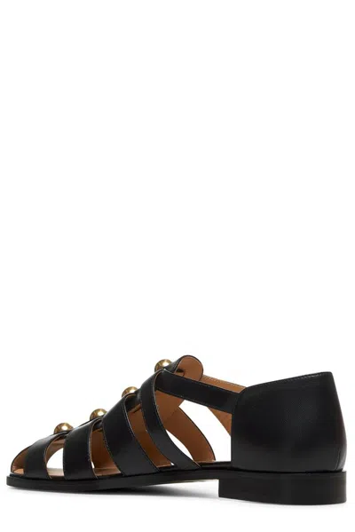 Valentino Studshield Fisherman Sandals In Calf Leather