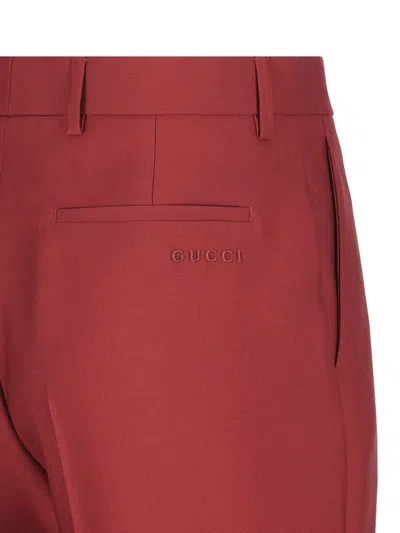Gucci Burgundy Wool Pant