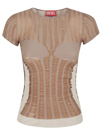 Diesel Contoured Knitwear Top With Modern Aesthetic