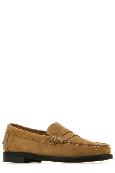 Sebago Camel Suede Dan Flesh Out Loafers