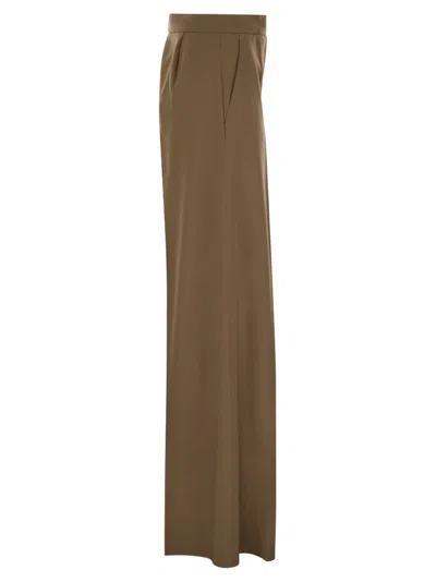 Max Mara Maxmara Women Ninfa - Wool Gabardine Trousers