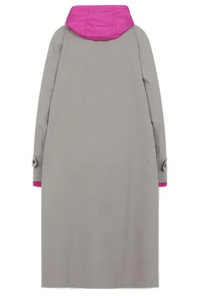 Miu Miu Cappuccino Cotton Blend Reversible Overcoat