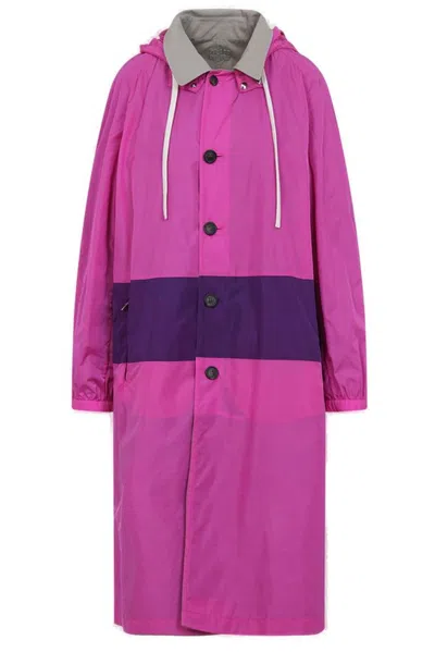 Miu Miu Cappuccino Cotton Blend Reversible Overcoat