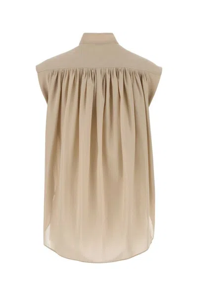 Philosophy Di Lorenzo Serafini Cappuccino Polyester Blend Shirt In Neutral
