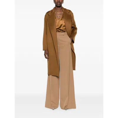 Max Mara Belted Waist Camel Coat With Detachable Belt