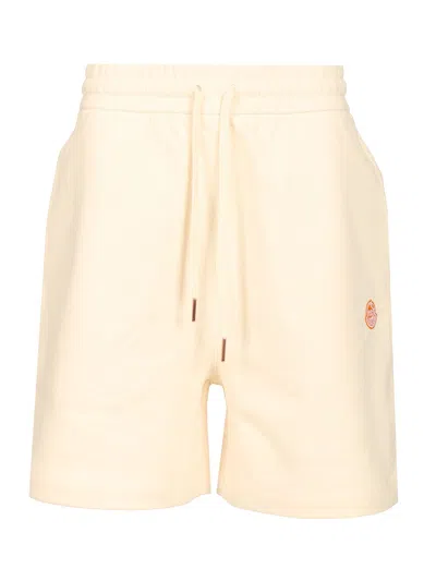 Moncler Genius Donald Glover Bermuda Shorts With Elastic Waistband In Gold
