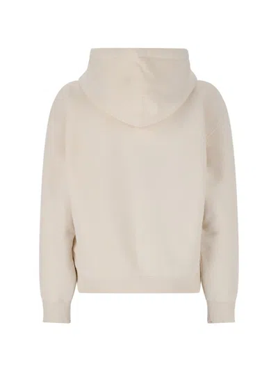 Jil Sander Cream Cotton Oversize Sweatshirt