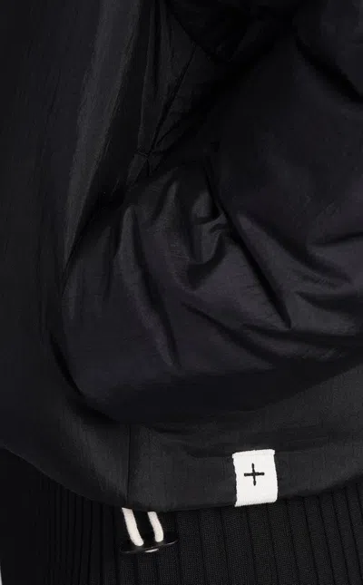 Jil Sander Cream Nylon Blend Down Jacket In Black