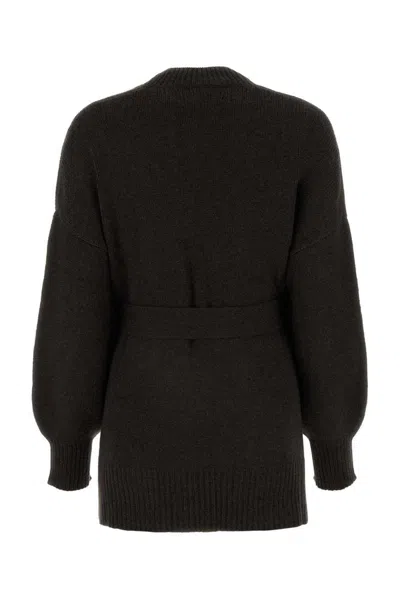 Le Kasha Dark Brown Cashmere Cardigan