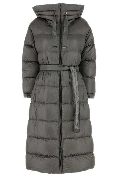 Max Mara The Cube Dark Grey Nylon Spacev Down Jacket