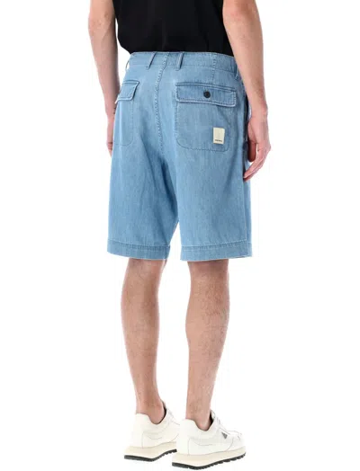 Emporio Armani Chambray Denim Bermuda Shorts