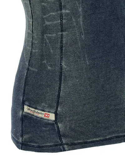 Diesel Denim Blue Stretch Cotton T-go Tank Top