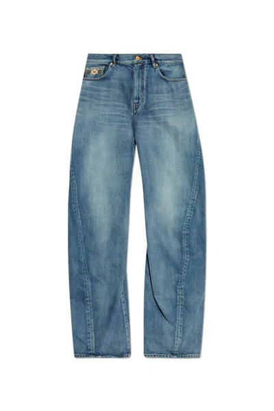Versace Men's Denim Jeans In Blue