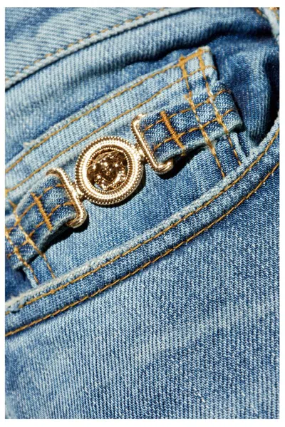 Versace Men's Denim Jeans In Blue