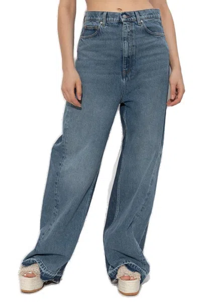 Stella Mccartney Denim Ride-leg Jeans In Blue
