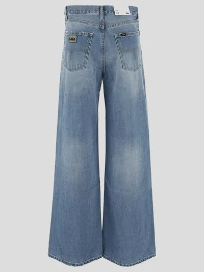Lois Black Denim Skater Loose Jeans In Blue