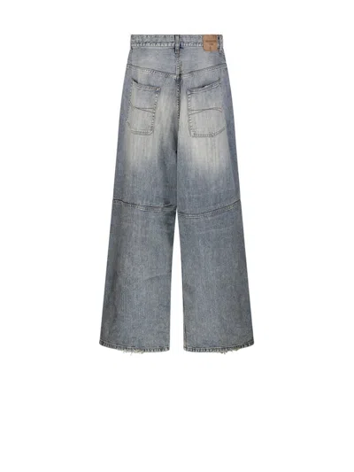 Balenciaga Denim Wide-leg Jeans In Blue