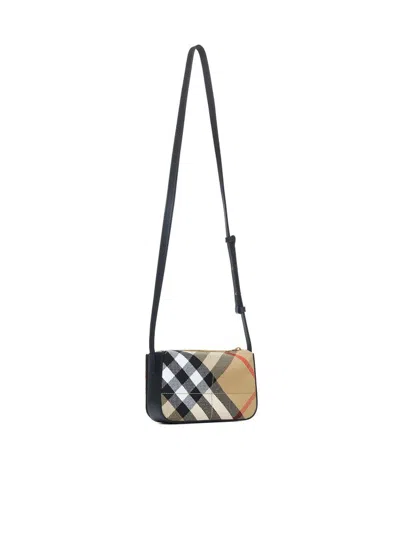 Burberry Embroidered Canvas Snip Crossbody Bag