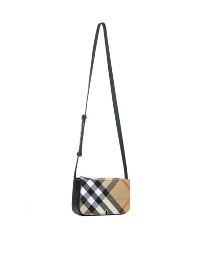 Burberry Embroidered Canvas Snip Crossbody Bag