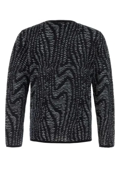 Giorgio Armani Embroidered Jacquard Sweater
