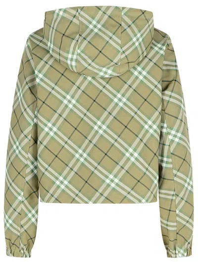 Burberry Reversible Equestrian Twill Jacket In Multi