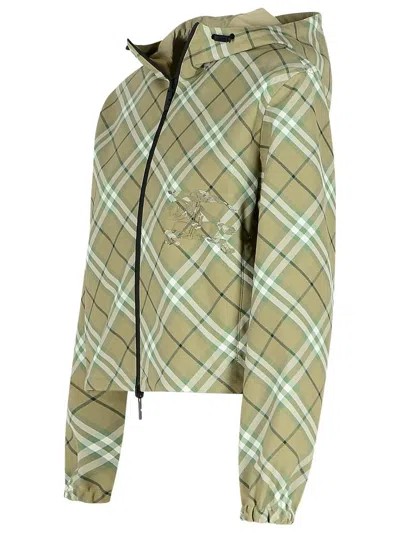 Burberry Reversible Equestrian Twill Jacket In Multi
