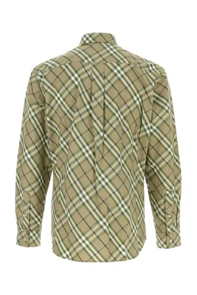Burberry Embroidered Poplin Shirt With Button Cuffs