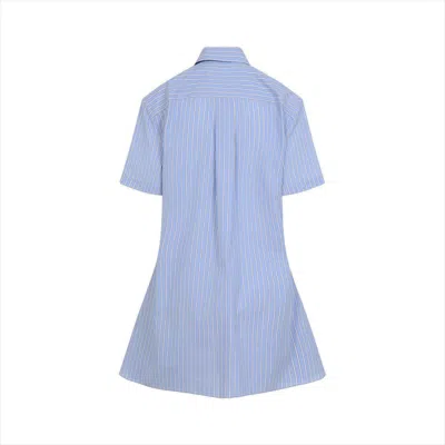 Marni Classic Button-down Shirt Dress In Striped Cotton