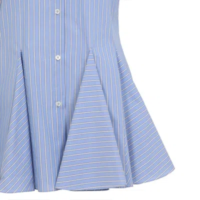 Marni Classic Button-down Shirt Dress In Striped Cotton