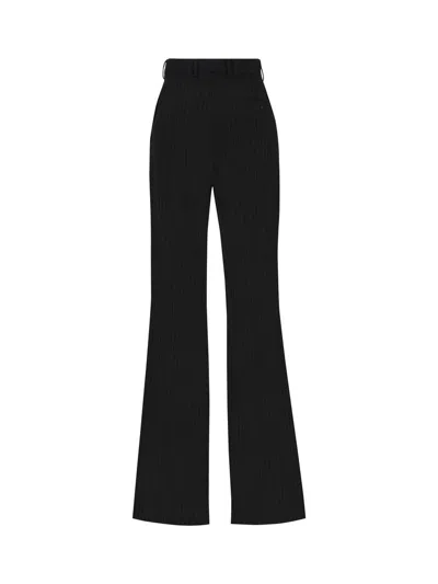 Balenciaga Embroidered Stretch Wool Pant