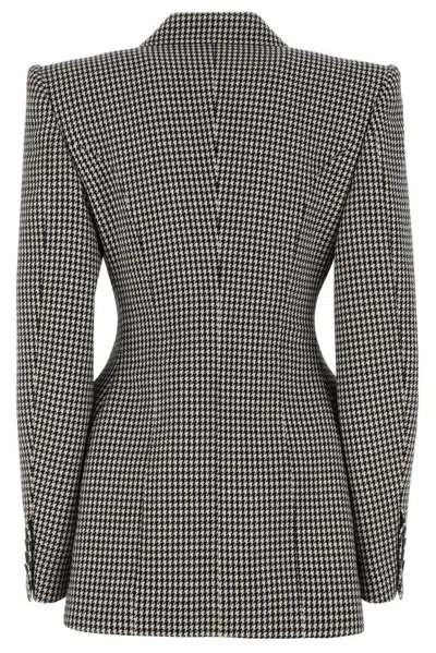 Balenciaga Embroidered Wool Blazer In Multi