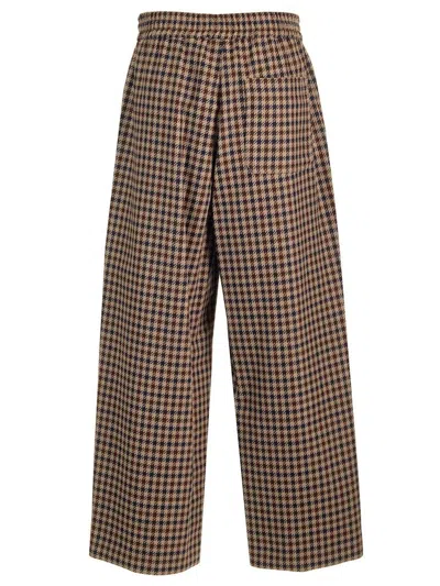 Weekend Max Mara Embroidered Wool Blend Ebe Wide-leg Pant