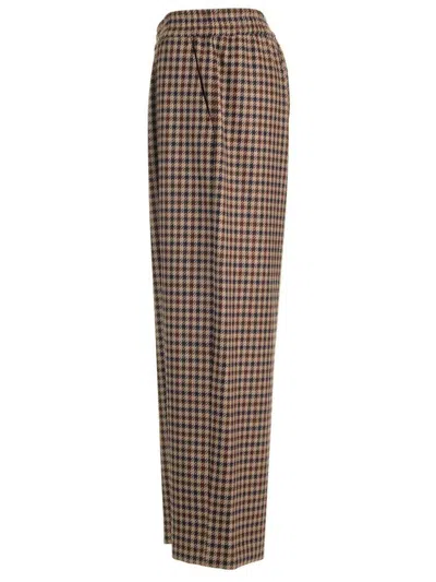 Weekend Max Mara Embroidered Wool Blend Ebe Wide-leg Pant