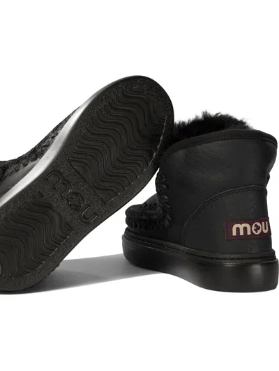 Mou Eskimo Bold Ankle Boots Black In Black