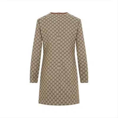 Gucci Gg Mini Dress With Horsebit