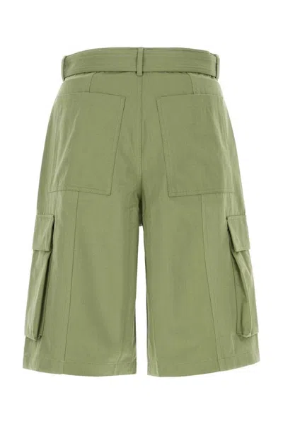 Maison Kitsuné Bermuda Shorts With Belt Loops And Pockets