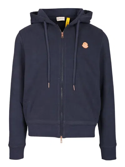 Moncler Genius Blue Moncler X Gilga Farm Zip-up Hoodie In Blue