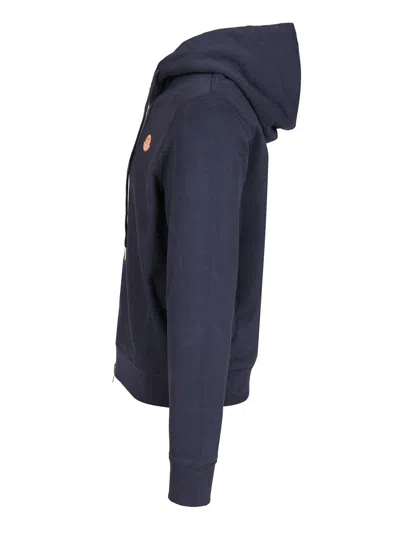 Moncler Genius Blue Moncler X Gilga Farm Zip-up Hoodie In Blue