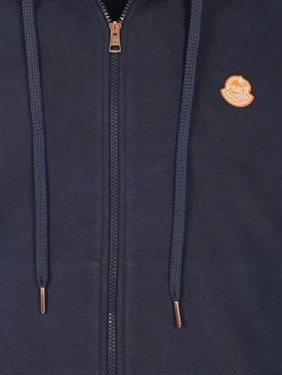 Moncler Genius Blue Moncler X Gilga Farm Zip-up Hoodie In Blue