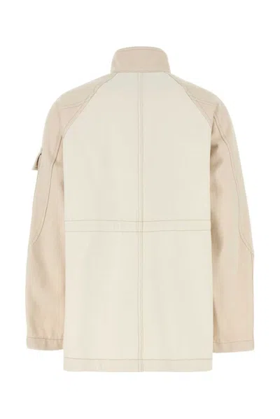 Fendi Two-tone Cotton Denim Parka