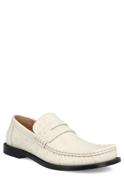 Loewe Mocassini Campo In Pelle Avorio Donna